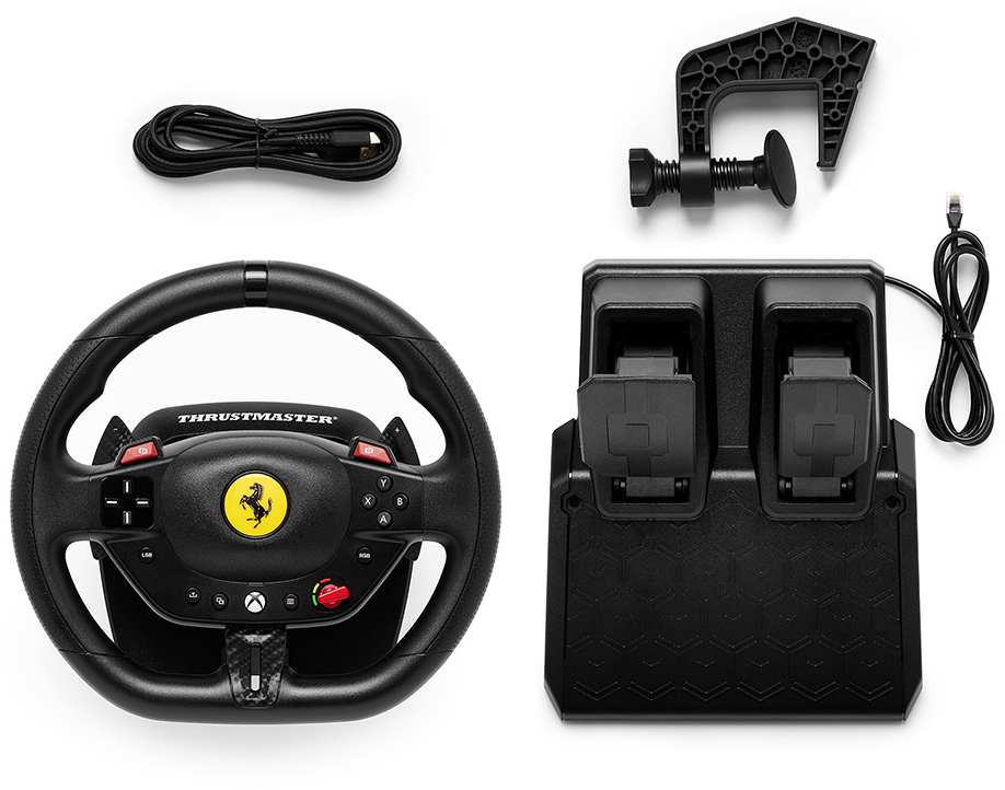 Кермо і педалі Thrustmaster T98-X FERRARI 296 GTS для PC/XBOX (4460297)фото