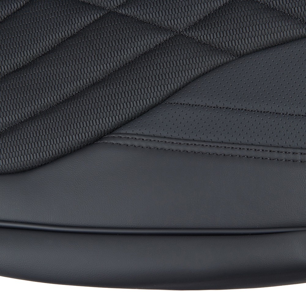 Набор чехлов V-8863 Bk полный к-т экокожа черные фото 4