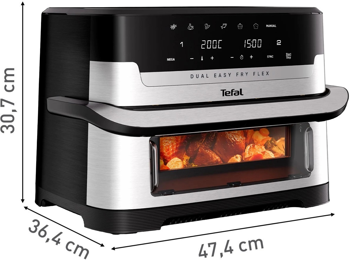 Мультипечь Tefal Dual Easy Fry Flex EY922DE0 фото 