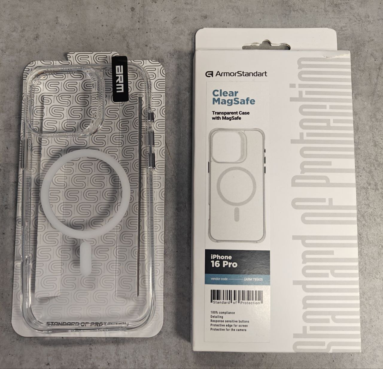 Чехол ArmorStandart Clear Magsafe для Apple iPhone 16 Pro Tansparent (ARM78563) фото 2