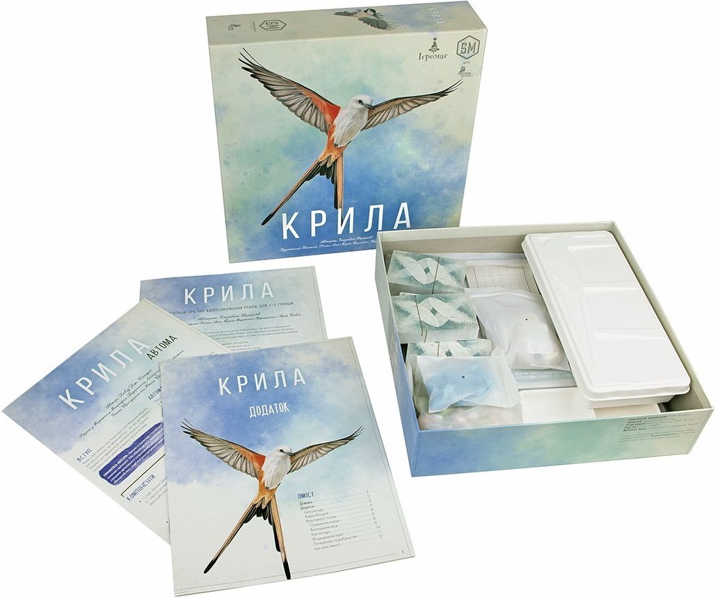 Настольная игра Крылья (UA) / Wingspan (UA) (644216627721) фото 3