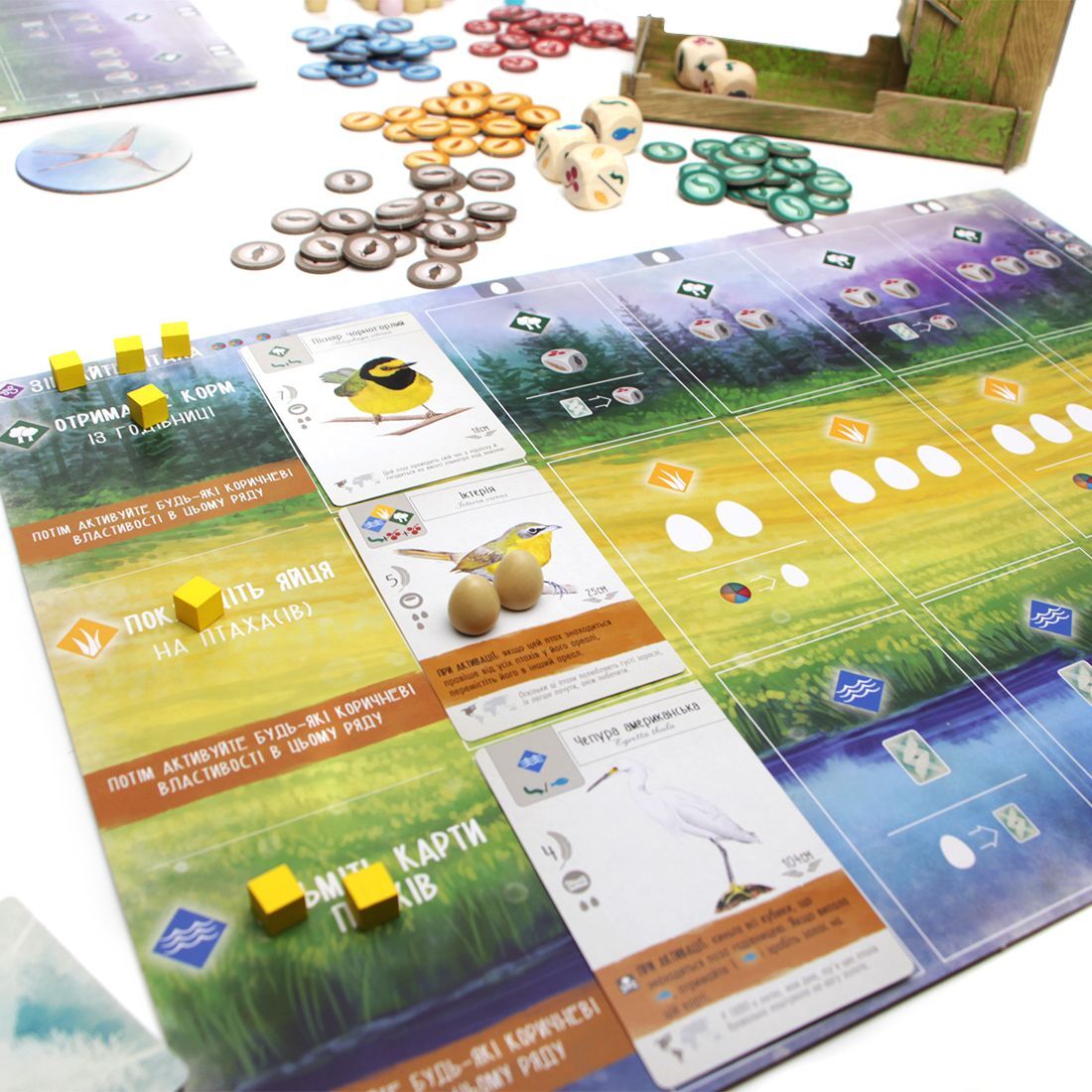 Настольная игра Крылья (UA) / Wingspan (UA) (644216627721) фото 17