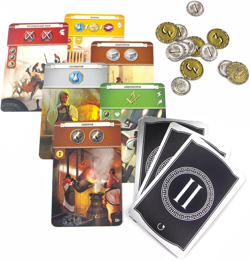 Настольная игра 7 Чудес (2 издание) (UA) / 7 Wonders (2nd Edition) (UA) (5425016925119) фото 