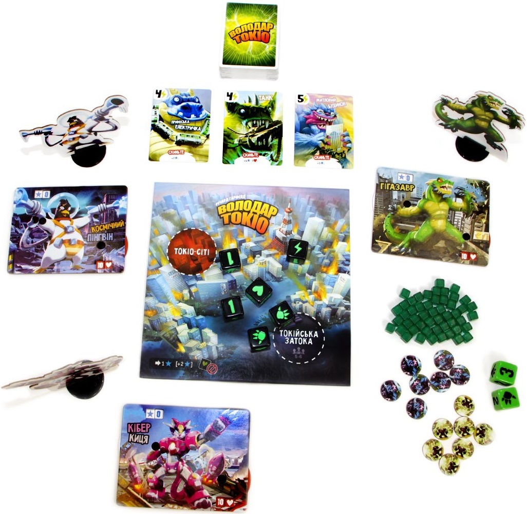 Настільна гра Володар Токіо (UA) / King of Tokyo (UA) (3760175515750)фото3