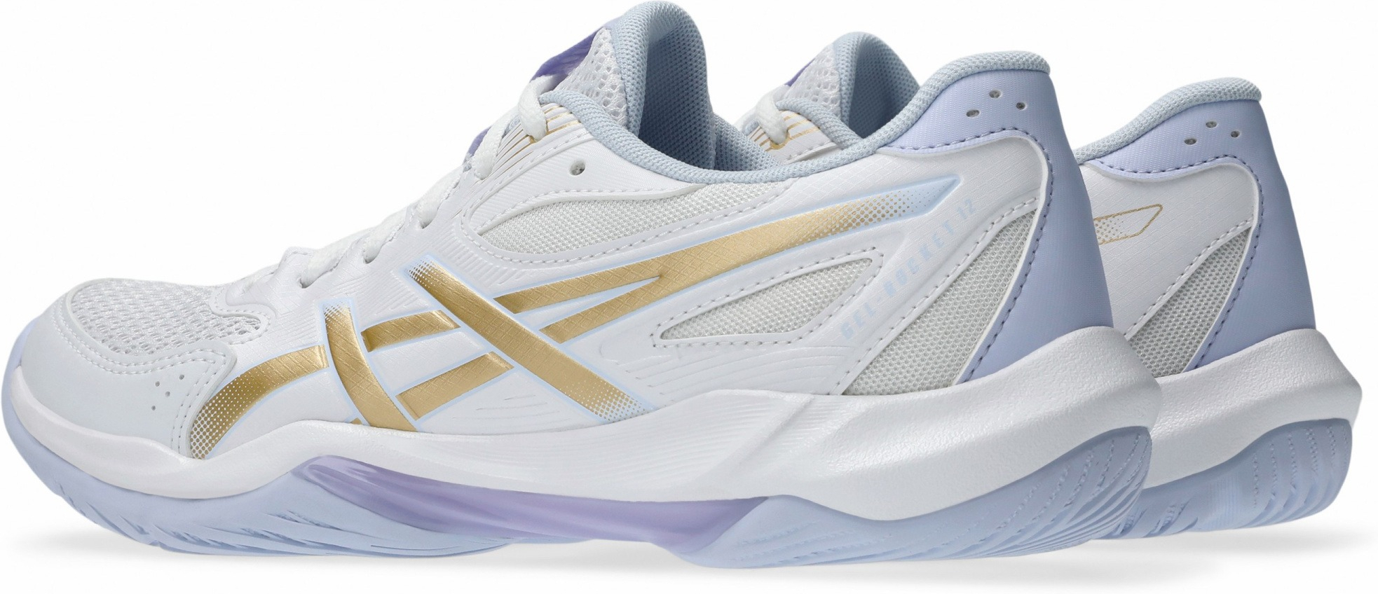 Кроссовки волейбольные женские Asics Gel-Rocket 12 1072A119-102 39 (7.5 US) белый/золотой фото 