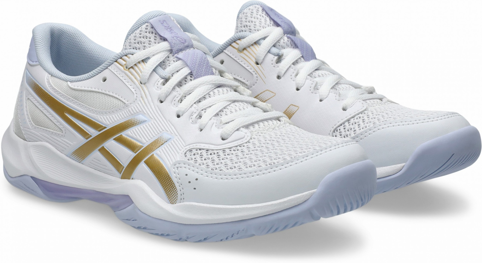 Кроссовки волейбольные женские Asics Gel-Rocket 12 1072A119-102 39 (7.5 US) белый/золотой фото 