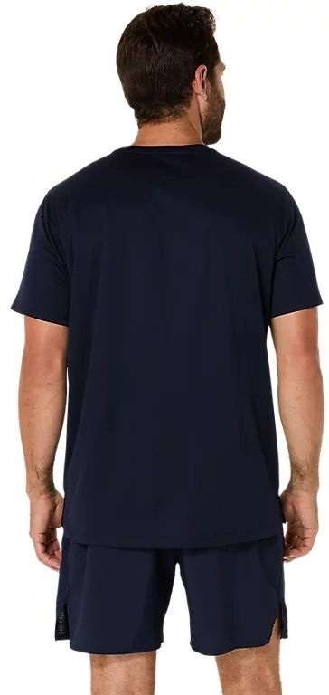 Футболка мужская Asics Core Ss Top 2011D221-400 L синяя фото 2