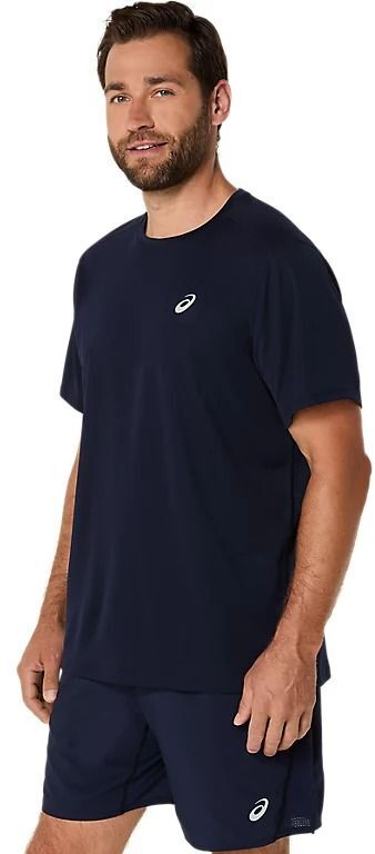 Футболка мужская Asics Core Ss Top 2011D221-400 L синяя фото 3