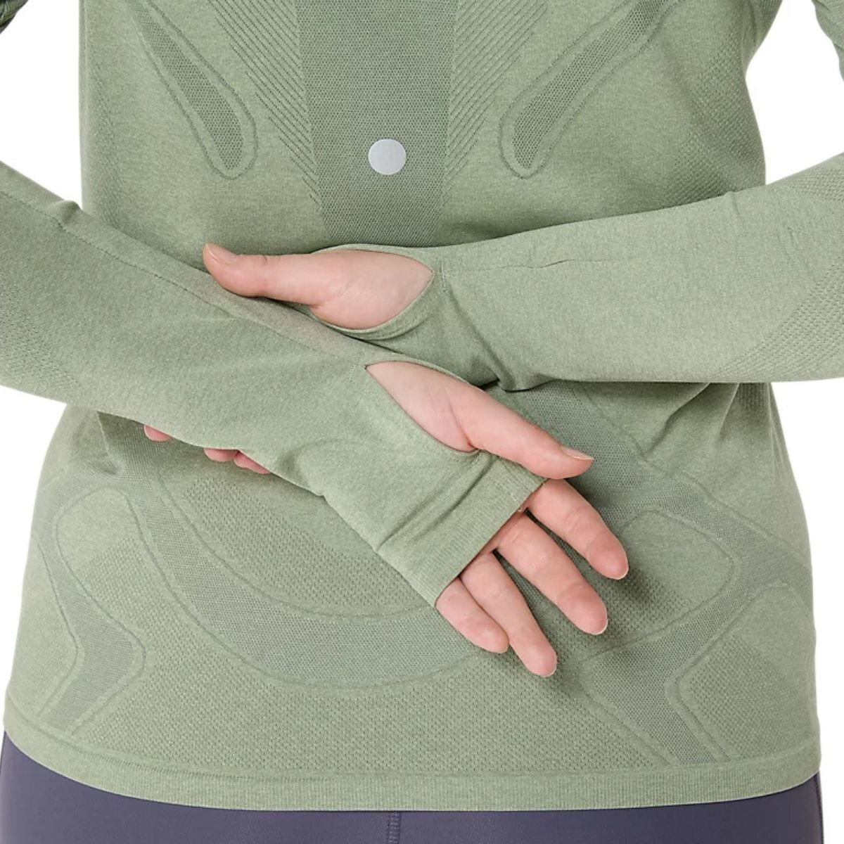 Лонгслів жіночий Asics Road Seamless Ls Top 2012D290-400 M (38) зеленийфото