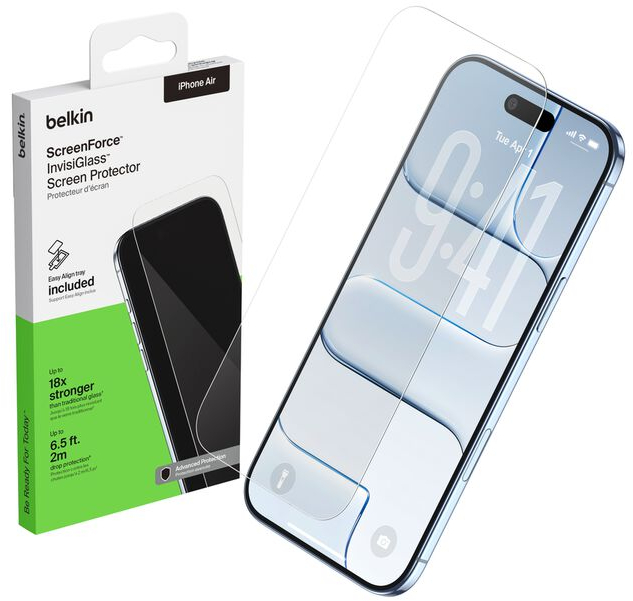 Защитное стекло Belkin для Apple iPhone Air, Screen Protector (OVA237HQ) фото 6