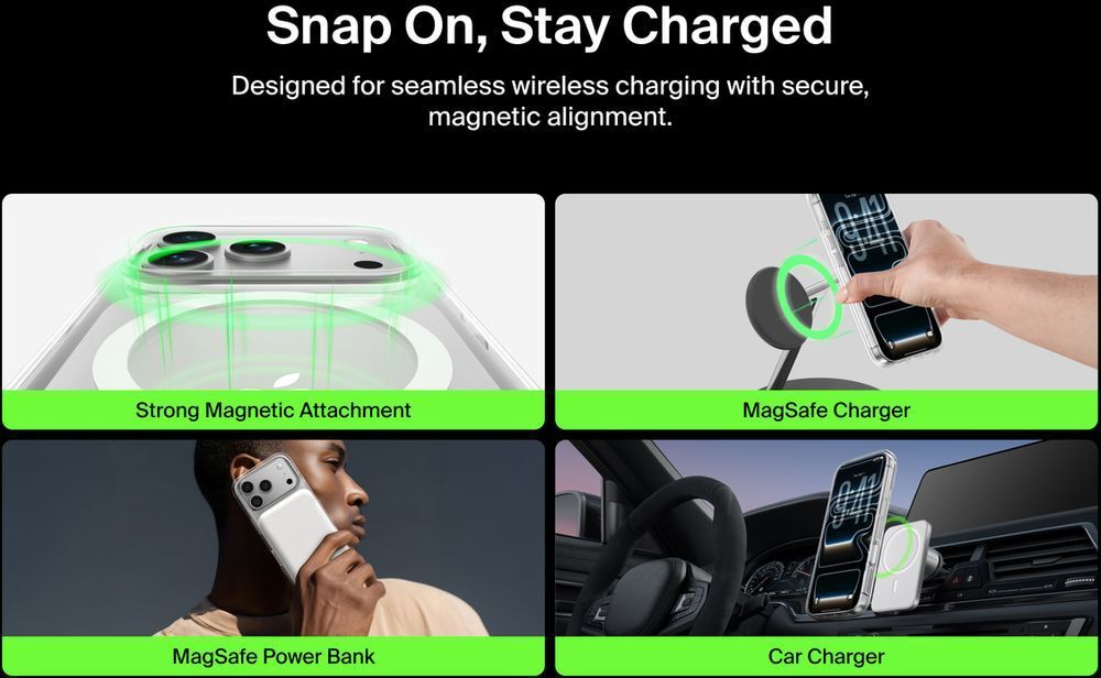 Чехол Belkin для Apple iPhone 17 Pro Magnetic Protective Clear (MSA031HQCL) фото 10