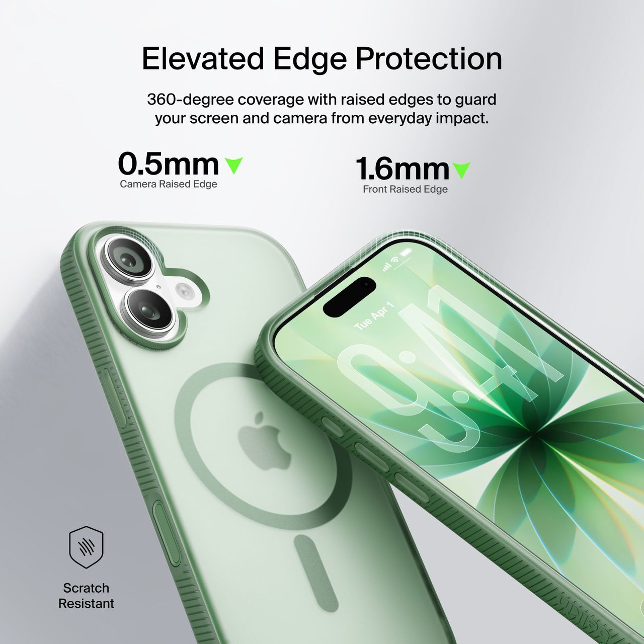 Чехол Belkin для Apple iPhone 17 Magnetic Protective Grip Pistachio Green (MSA034HQSE) фото 19