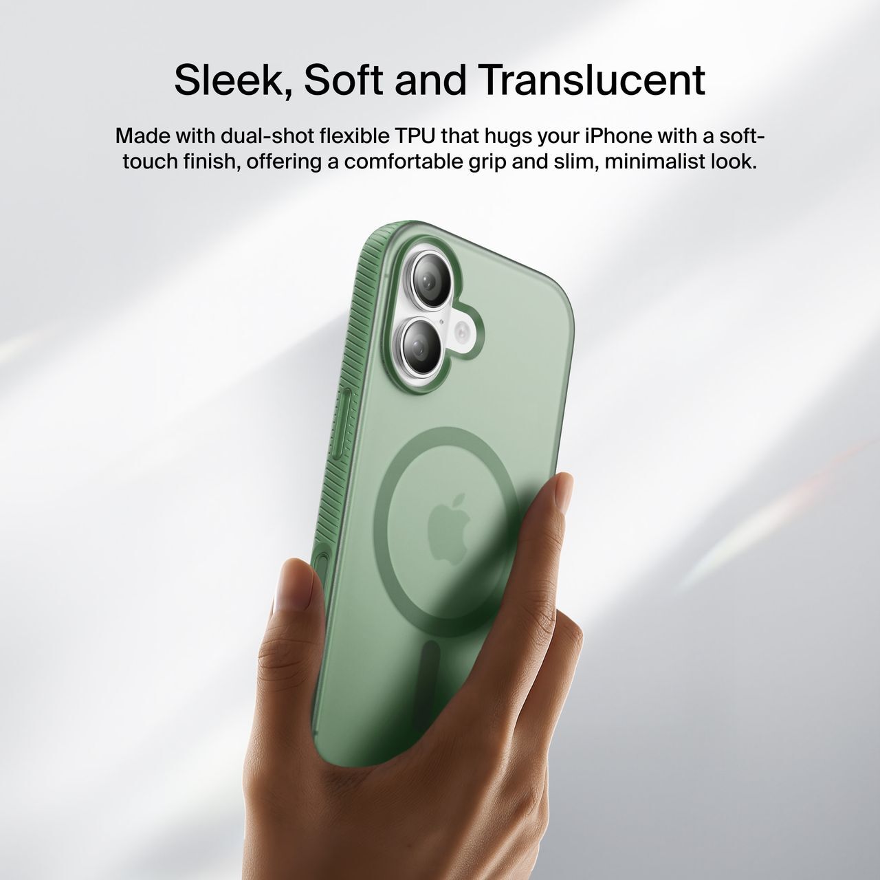 Чехол Belkin для Apple iPhone 17 Magnetic Protective Grip Pistachio Green (MSA034HQSE) фото 18