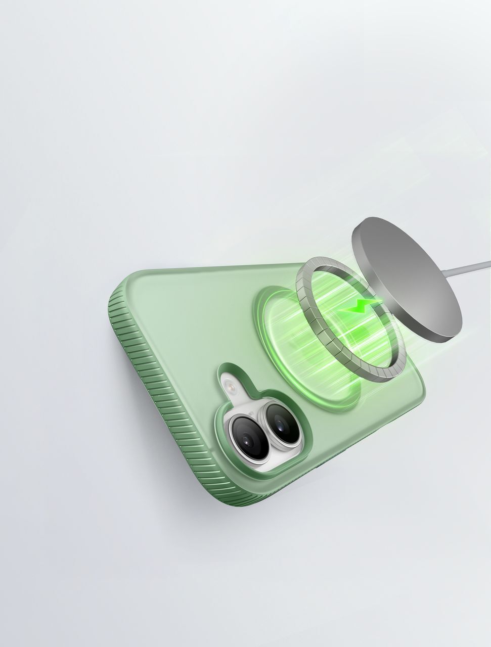 Чехол Belkin для Apple iPhone 17 Magnetic Protective Grip Pistachio Green (MSA034HQSE) фото