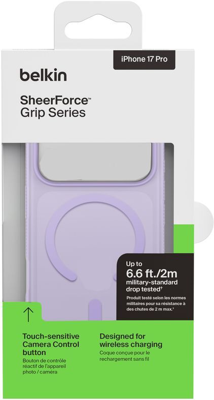Чехол Belkin для Apple iPhone 17 Pro Magnetic Protective Grip Lavender (MSA035HQLV) фото 9