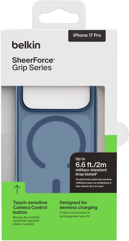 Чохол Belkin для Apple iPhone 17 Pro Magnetic Protective Grip Navy (MSA035HQNY)фото7