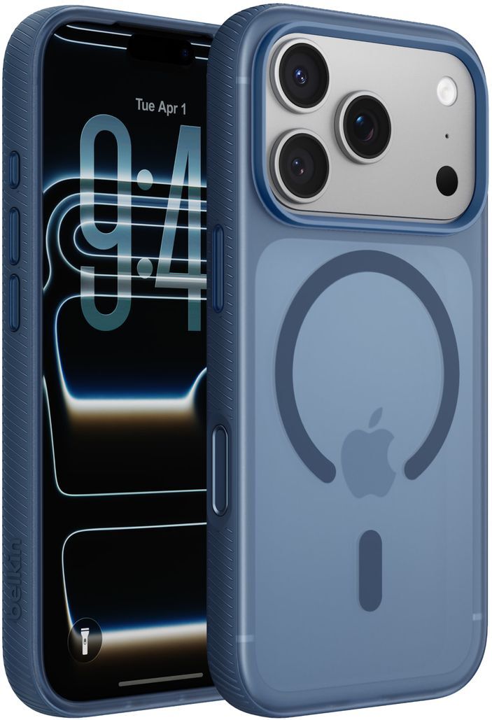 Чохол Belkin для Apple iPhone 17 Pro Magnetic Protective Grip Navy (MSA035HQNY)фото8