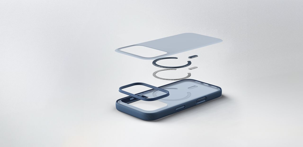 Чохол Belkin для Apple iPhone 17 Pro Magnetic Protective Grip Navy (MSA035HQNY)фото13