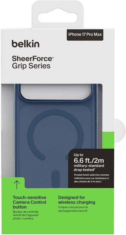 Чехол Belkin для Apple iPhone 17 Pro Max Magnetic Protective Grip Navy (MSA036HQNY) фото 4