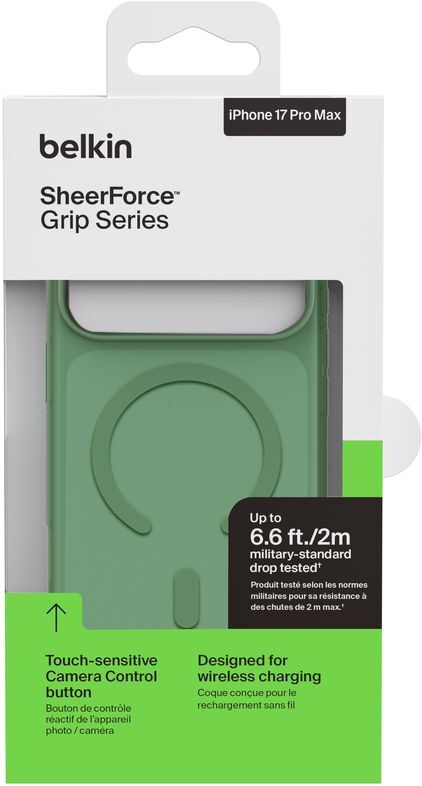 Чехол Belkin для Apple iPhone 17 Pro Max Magnetic Protective Grip Pistachio Green (MSA036HQSE) фото