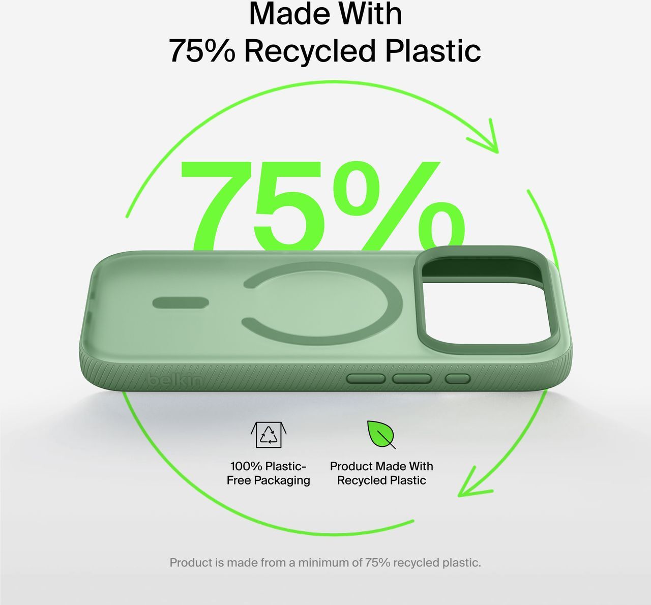 Чехол Belkin для Apple iPhone 17 Pro Max Magnetic Protective Grip Pistachio Green (MSA036HQSE) фото