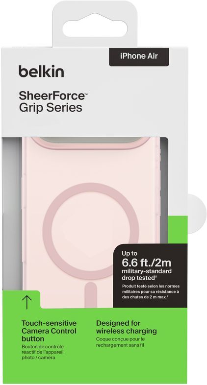 Чохол Belkin для Apple iPhone Air Magnetic Protective Grip Pink (MSA037HQPK)фото4