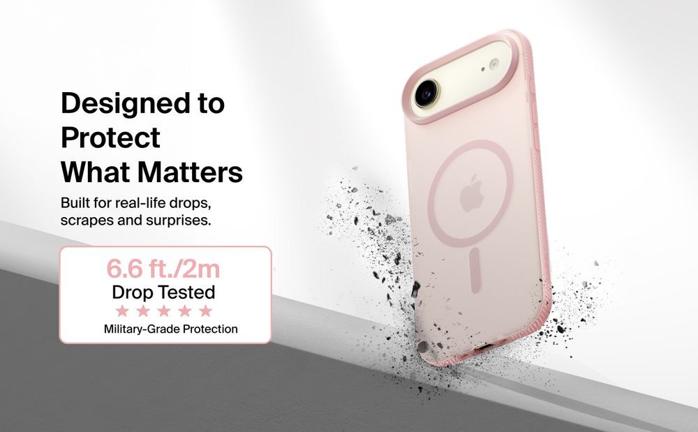Чохол Belkin для Apple iPhone Air Magnetic Protective Grip Pink (MSA037HQPK)фото5