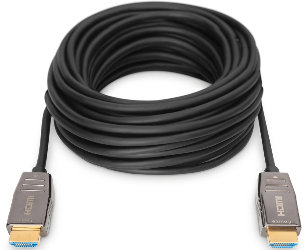 Кабель Digitus HDMI UHD 8K, AOC hybrid-fiber, type A M/M, 30м, Black (AK-330126-300-S) фото 3