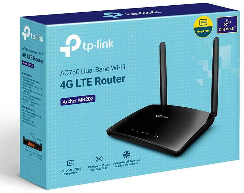 Маршрутизатор TP-LINK Archer MR202 AC750 (ARCHER-MR202) фото 