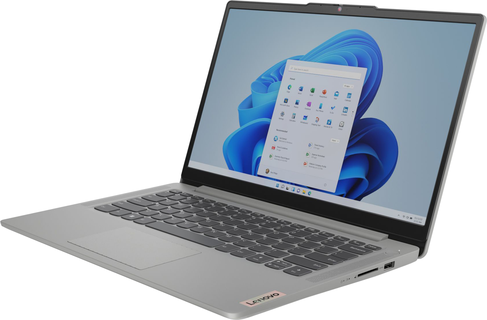 Ноутбук LENOVO IdeaPad Slim 3 14IAH8 Arctic Grey (83EQ007TRA) фото 3