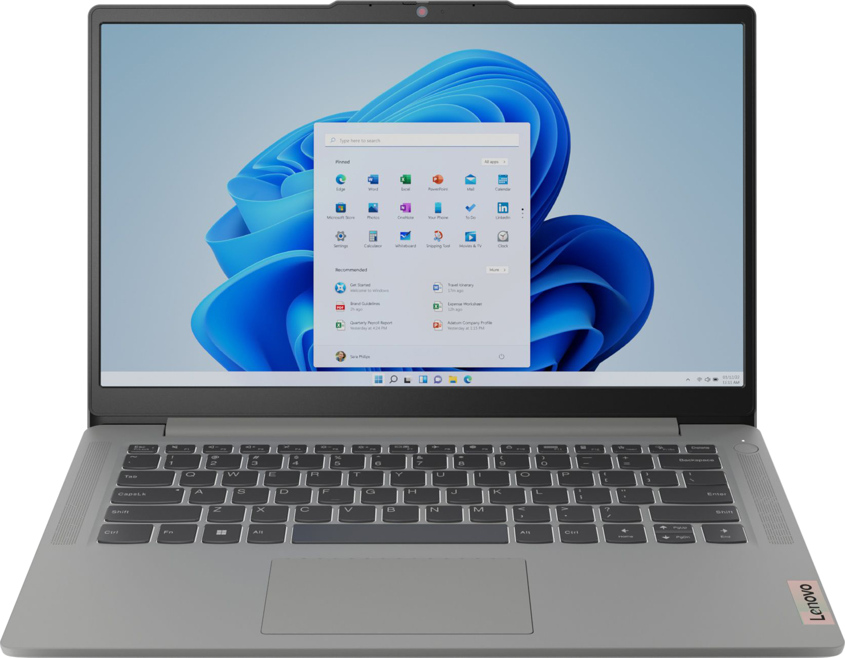 Ноутбук LENOVO IdeaPad Slim 3 14IAH8 Arctic Grey (83EQ007TRA) фото 2