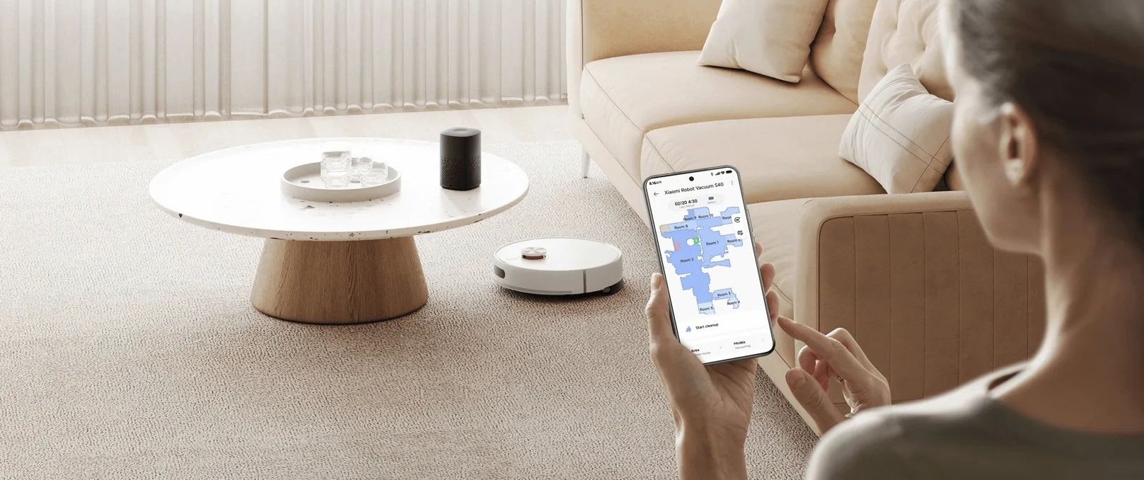 Робот-пилосос Xiaomi S40 White (1163555)фото5