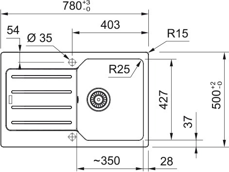 Мийка кухонна Franke City UCG 611-78 780х500х190мм, сірий (114.0701.829)фото2