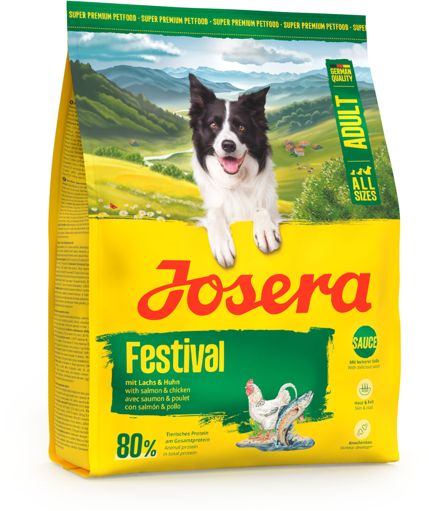 Сухой корм для собак Josera Adult Festival лосось и курица 900 г фото 3