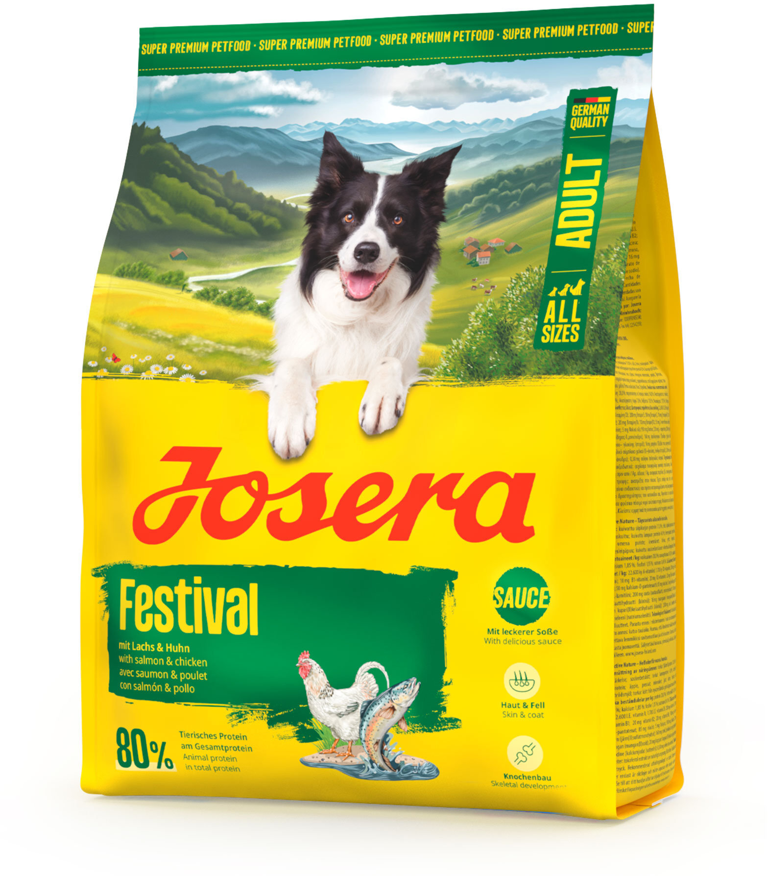 Сухой корм для собак Josera Adult Festival лосось и курица 900 г фото 2