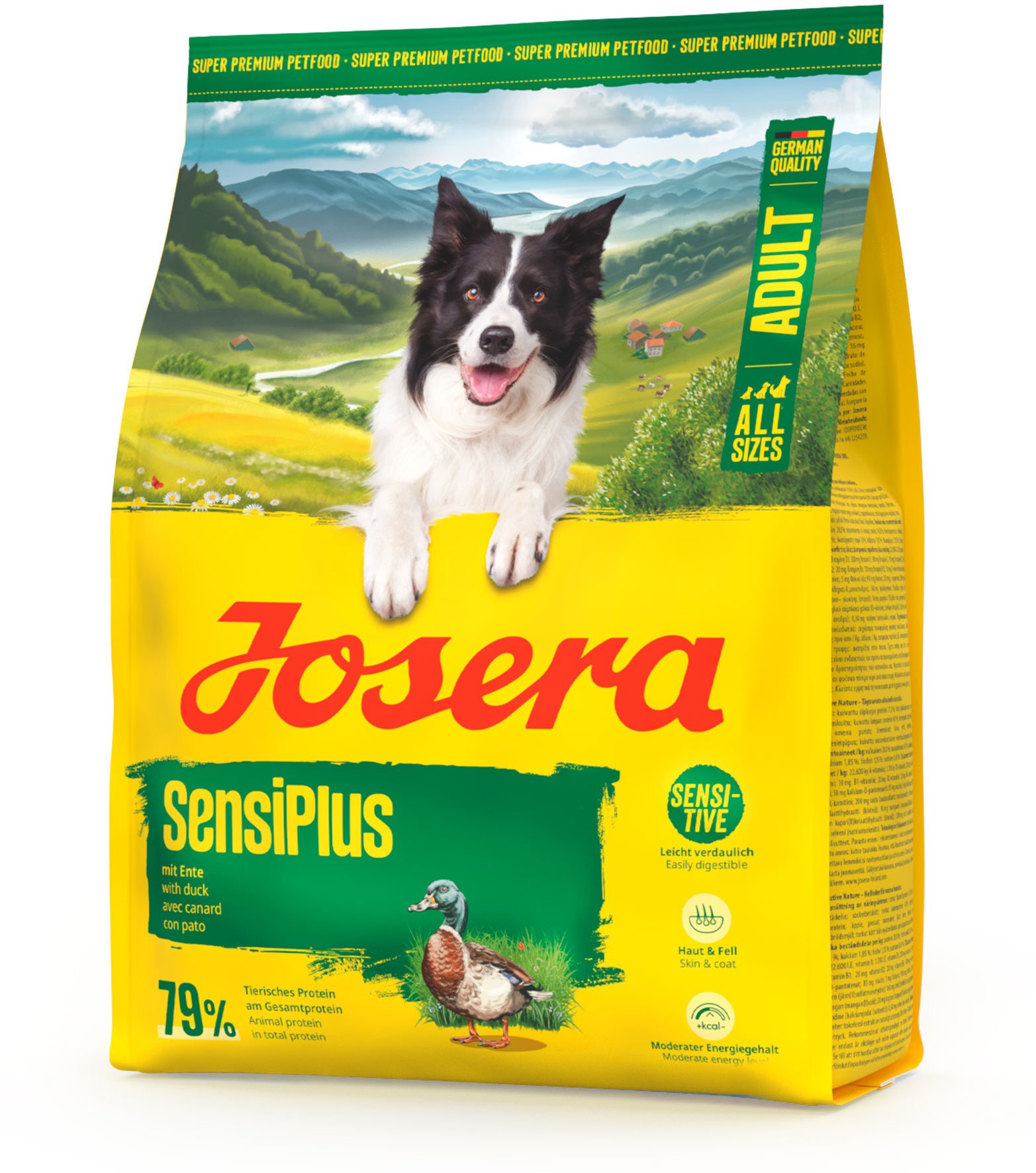 Сухой корм для собак Josera Adult SensiPlus утка и рис 900 г фото 2