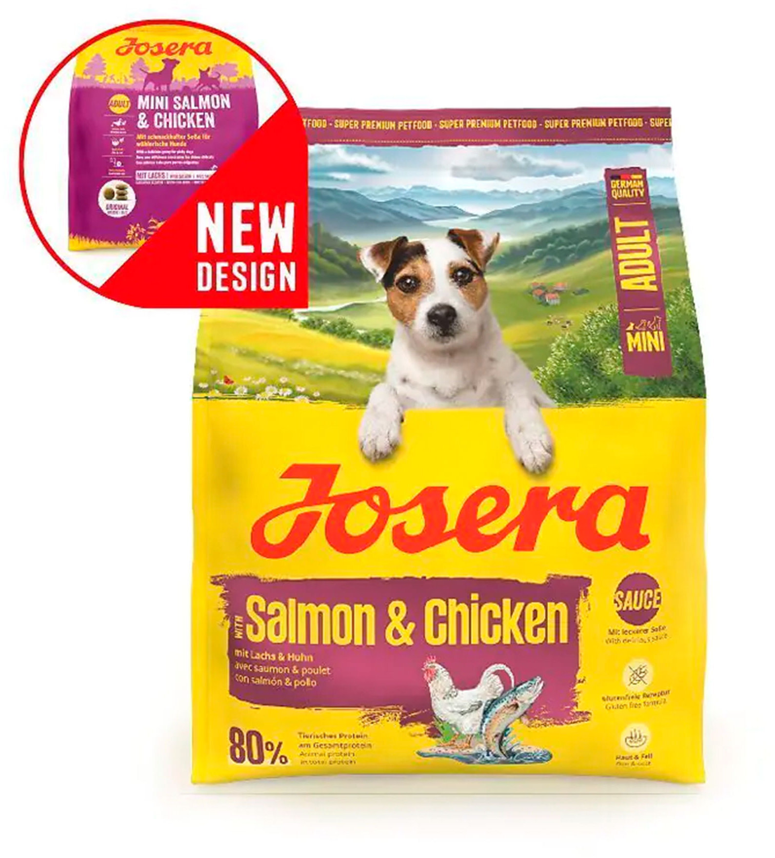 Сухий корм для собак Mini Adult лосось та курка 900 гфото4