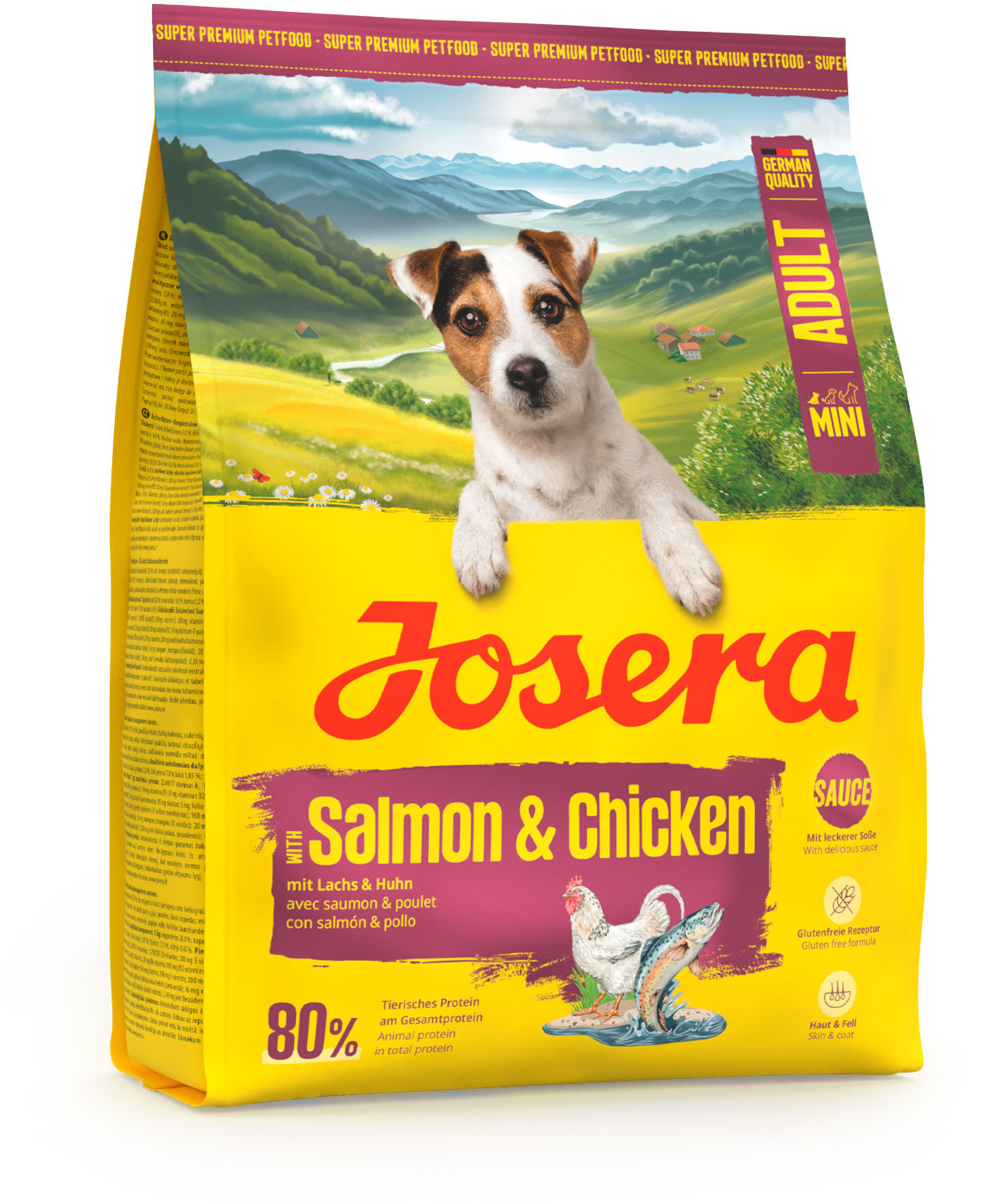 Сухий корм для собак Mini Adult лосось та курка 900 гфото3