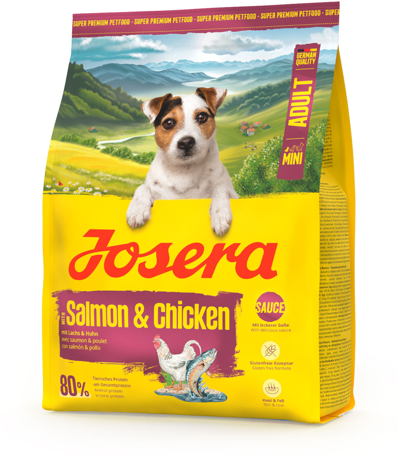 Сухий корм для собак Mini Adult лосось та курка 900 гфото2