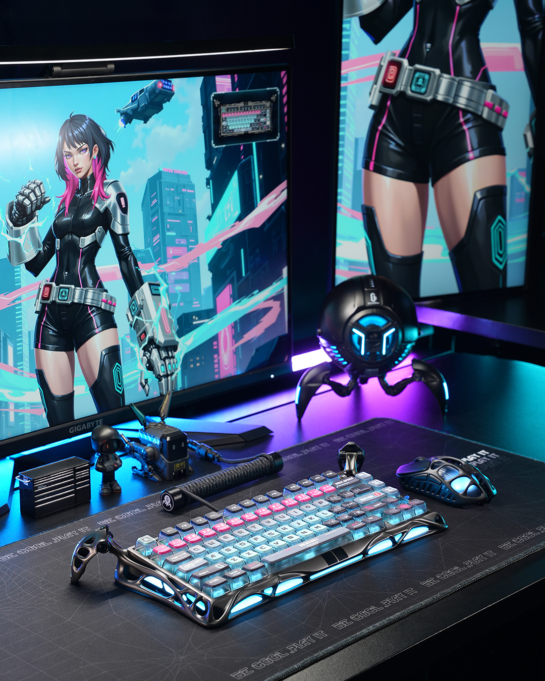 Клавиатура GravaStar Mercury V75 Pro Magnetic Jade Gaming, 8K, USB