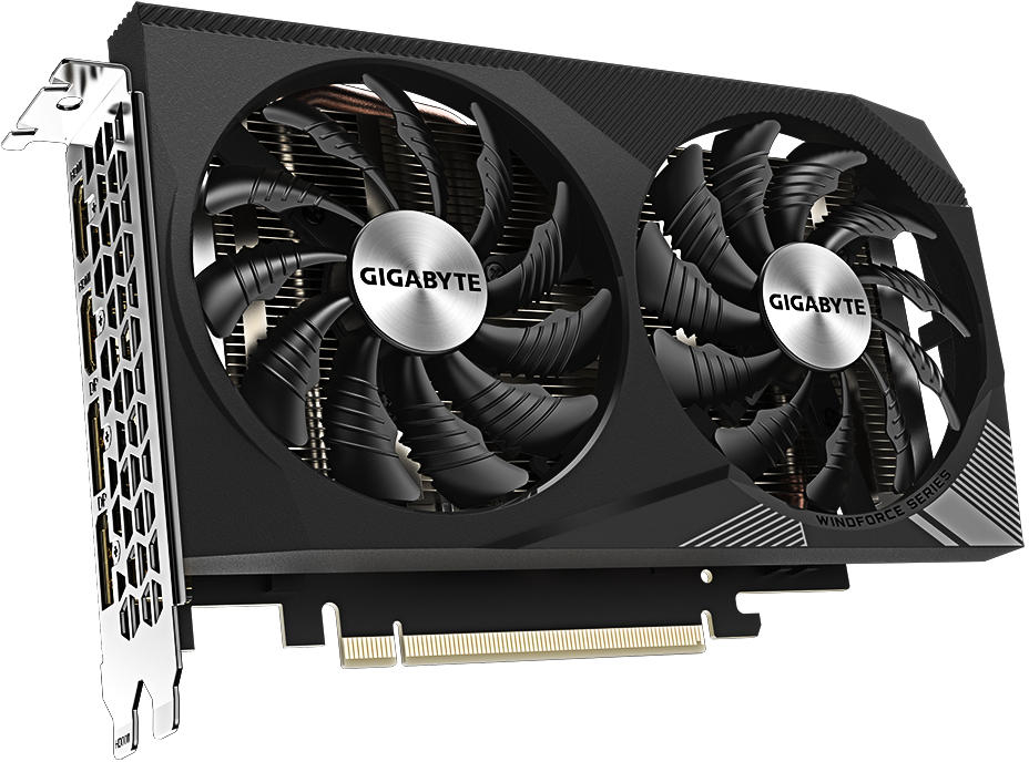 Видеокарта GIGABYTE GeForce RTX 3050 8GB GDDR6 WINDFORCE 2 (GV-N3050WF2V2-8GD) фото 3