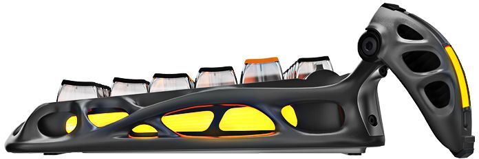 Клавіатура GravaStar Mercury K1 Pro GravaStar x Kailh Speedy Mint, EN, BT/WL/USB, CyberFlare (GS_K1_PRO_BO_BLK)фото