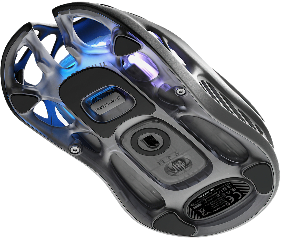 Ігрова миша GravaStar Mercury M1 Pro WL, Gradient Black (GRAVASTAR_M1_PRO_GBLK)фото8