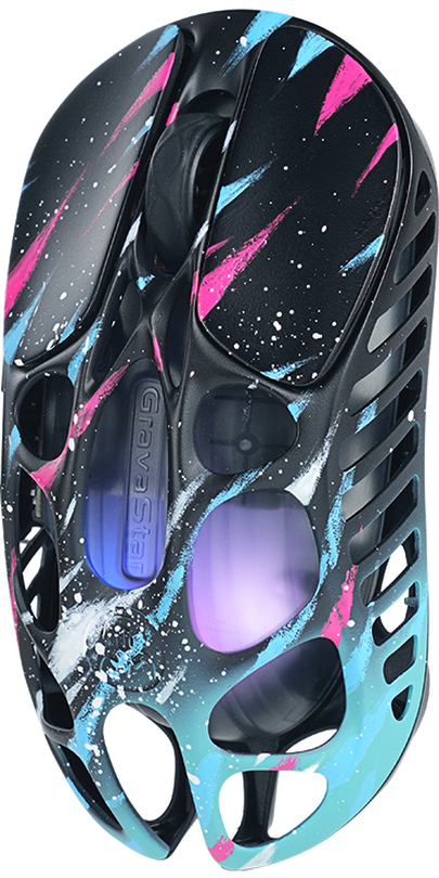 Игровая мышь GravaStar Mercury X Pro 8K, BT/WL/USB-A, Neon Graffiti (GS_X_PRO_CG_BLK) фото 2