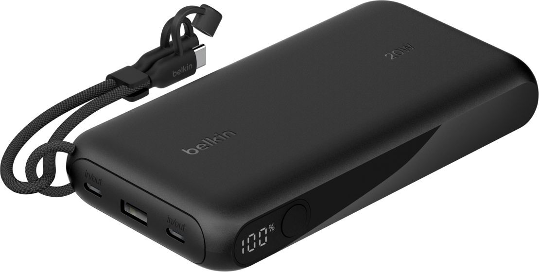 Портативний акумулятор Belkin 20000mAh, 20W PD USB-C Black (BPB028HQBK)фото5