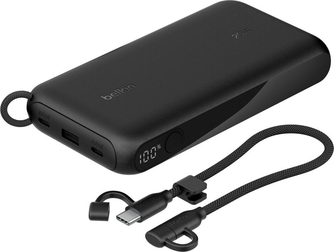 Портативний акумулятор Belkin 20000mAh, 20W PD USB-C Black (BPB028HQBK)фото6