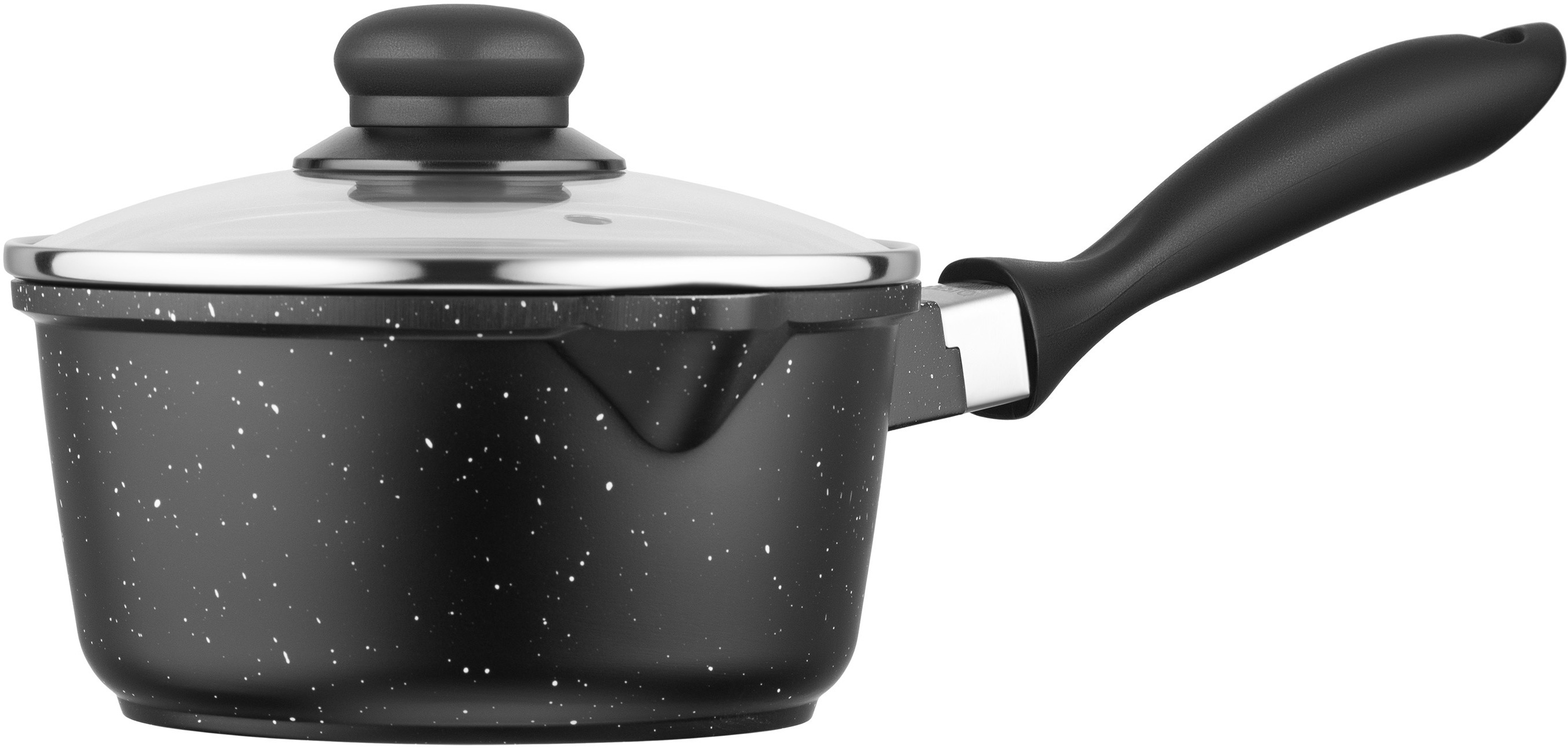 Ківш зі скляною кришкою ARDESTO Gemini Anzio, 1.4л, чорний (AR2412GES)фото3