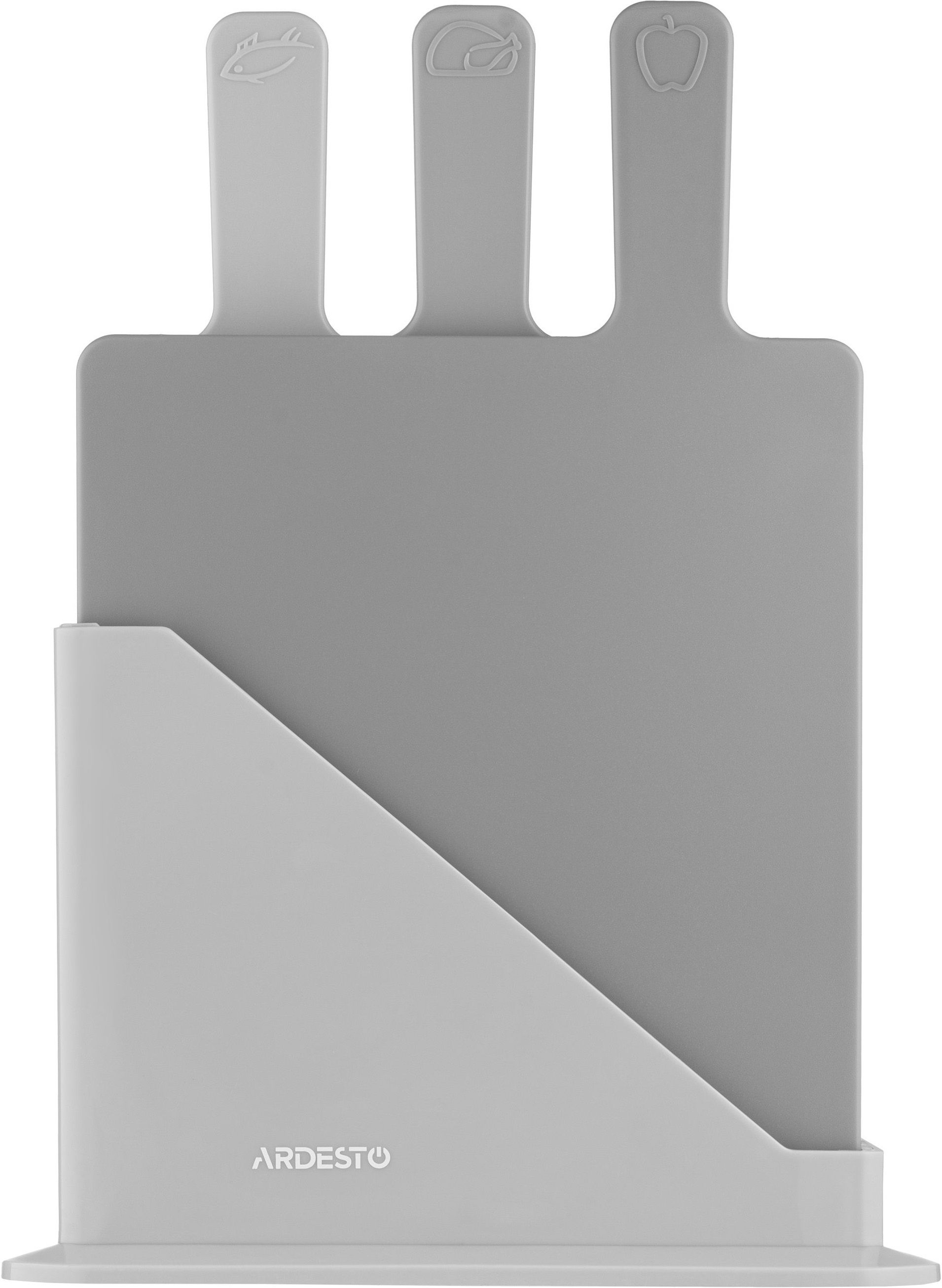 Набор досок кухонных на подставке ARDESTO Fresh, 3шт, 24.1х33х7.9см (AR1403GRB) фото 2