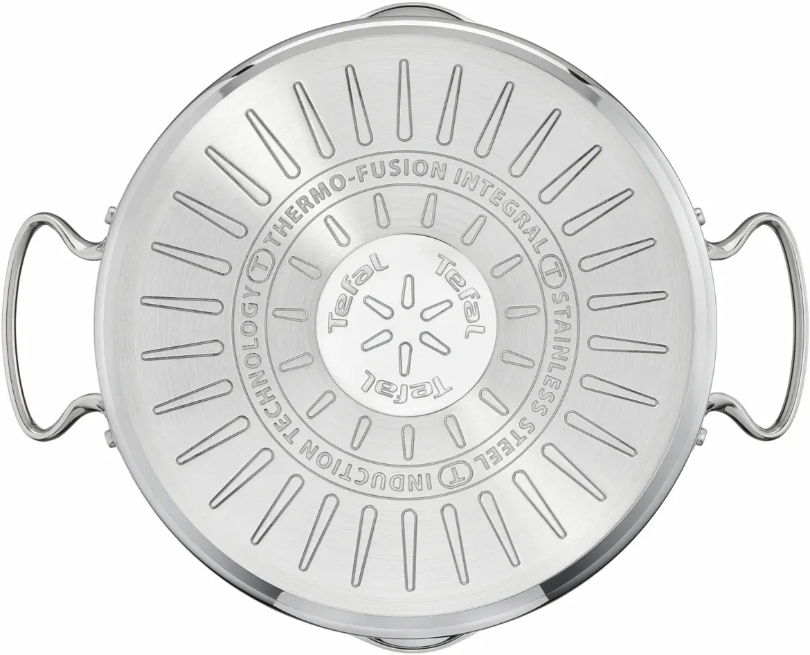 Кастрюля Tefal DUETTO+, 2.9л, с крышкой, нержавеющая сталь, стекло (G7194456) фото