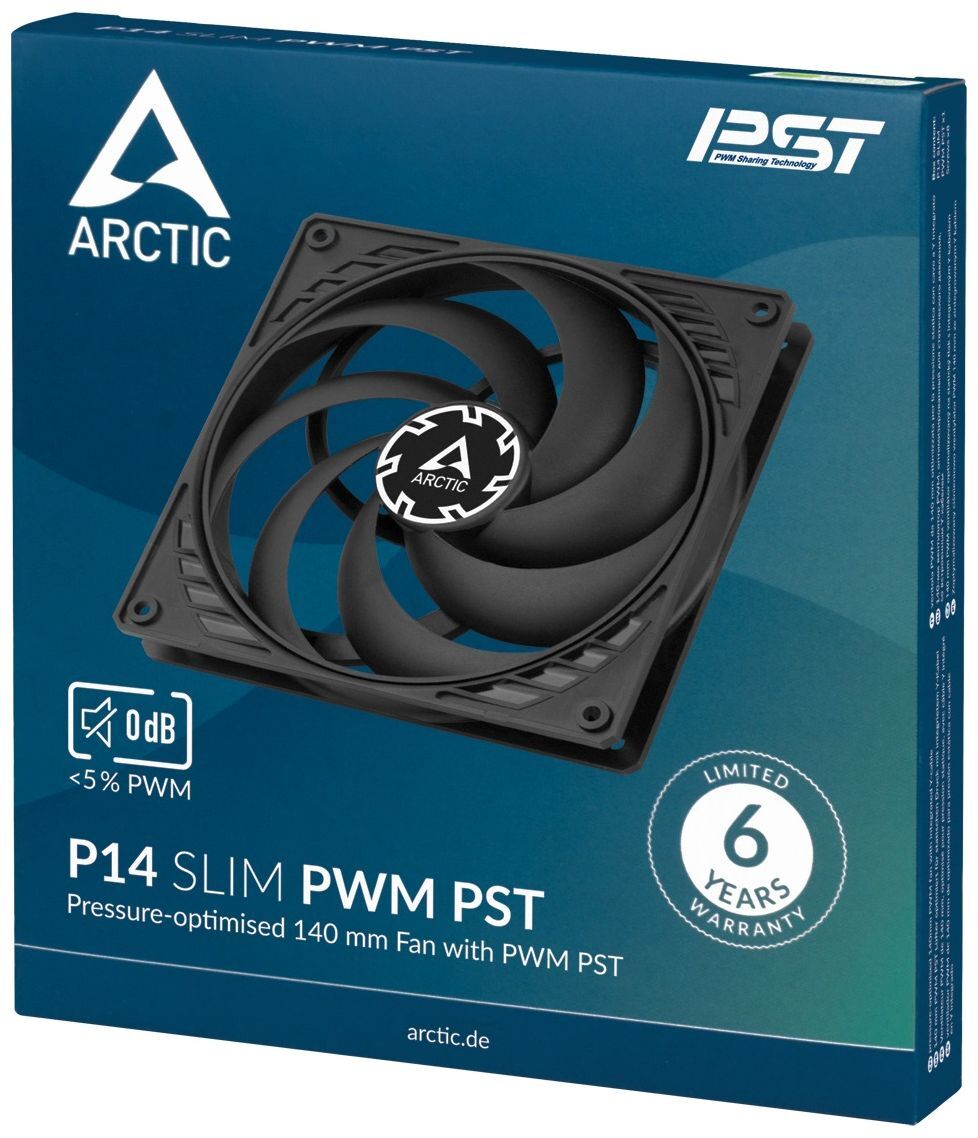 Корпусный вентилятор ARCTIC P14 Slim PWM PST (ACFAN00268A) фото 5